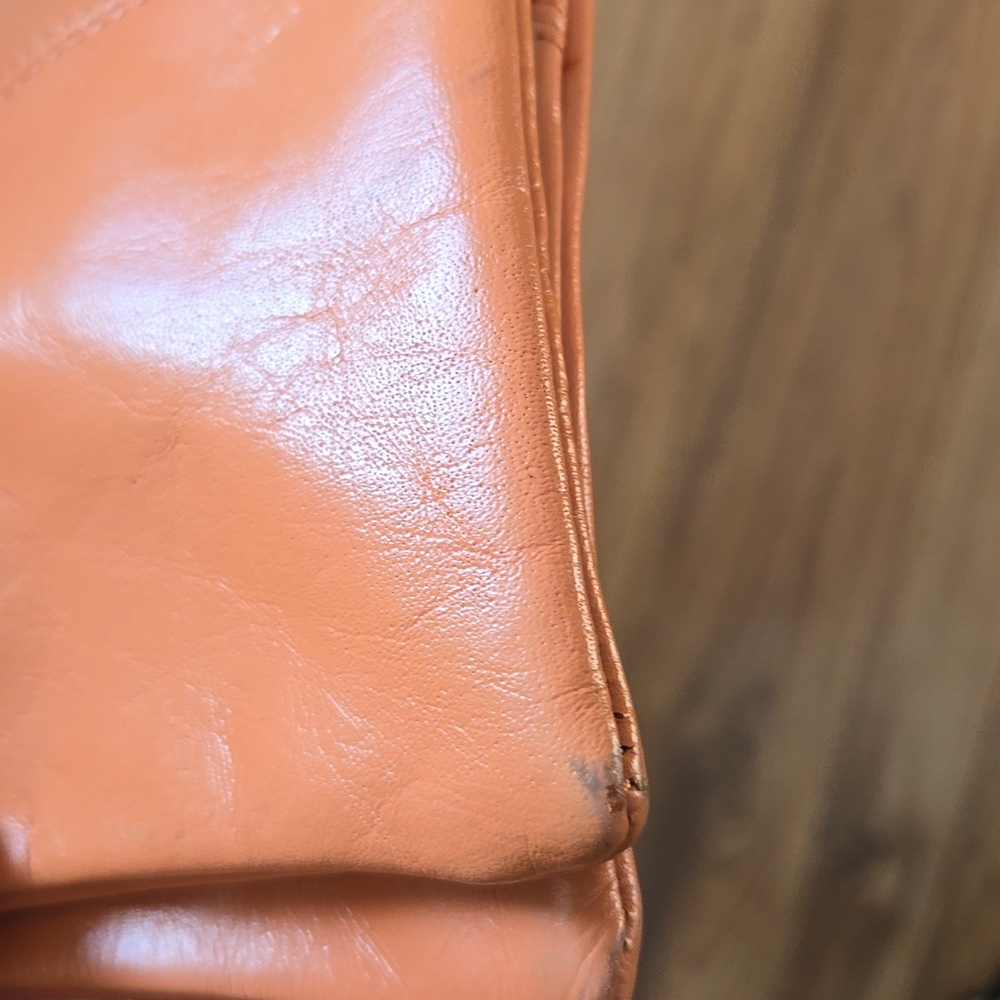 Cleo & Patek Paris Leather saddle crossbody Caramel and Brown straps - Picture 8 of 8